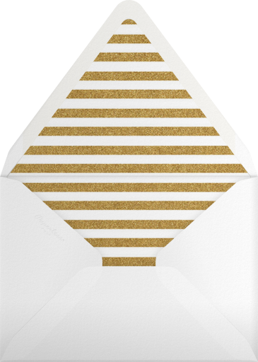 Minimalist Gold 2027 Invitation Envelope