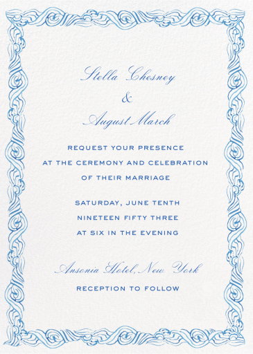 Ocean Border (Inslee Fariss) - Invitation by Dogwood Hill