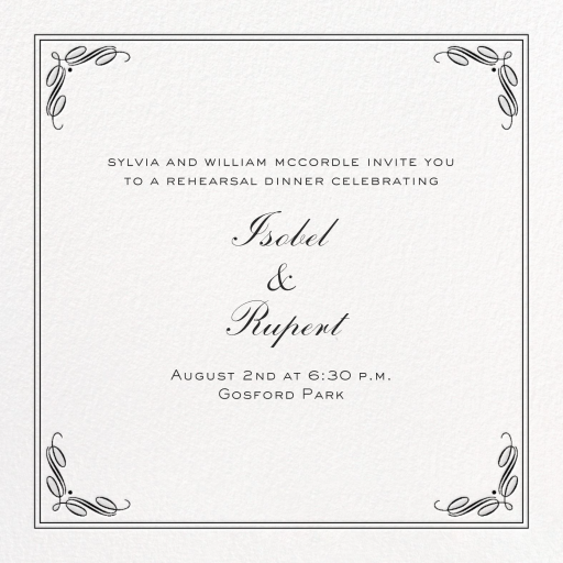 Regency Square - Bachelor Party Invitation by Paperless Post