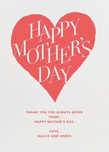 Mother's Day Heart - Mother's Day Card by Paperless Post