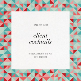 Quilt Block - Invite - Cocktail Party Invitation by Paperless Post