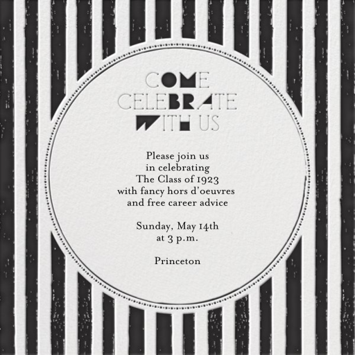 Benny's Stripes - Pool Party Invitation by Mr. Boddington's Studio