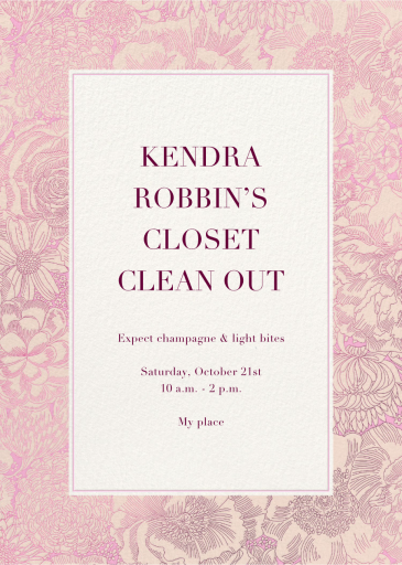 Heritage Blooms - Shopping Event Invitation by Liberty