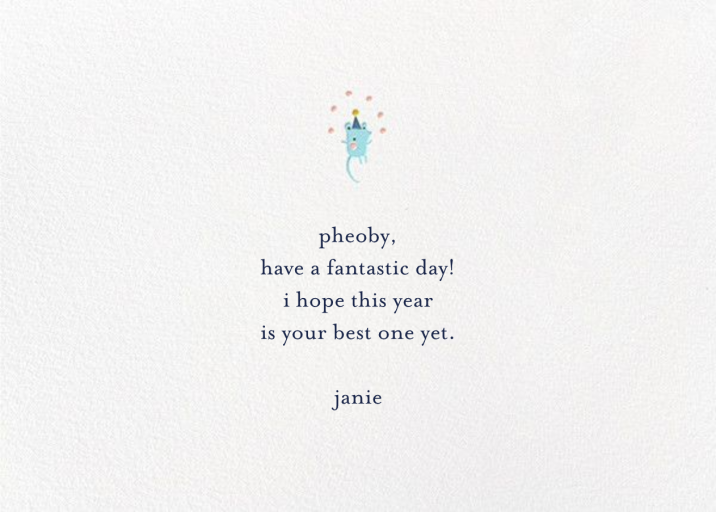 Jungle Birthday Bash (Greeting) - Birthday Card by Little Cube - Back