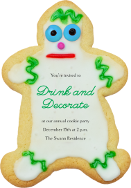 Cookie Cutout - Holiday Party Invitation by Gentle Thrills
