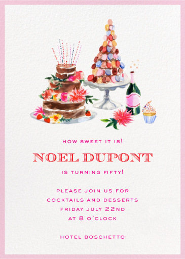 Towering Sweets (Inslee Fariss) - Invitation by Dogwood Hill