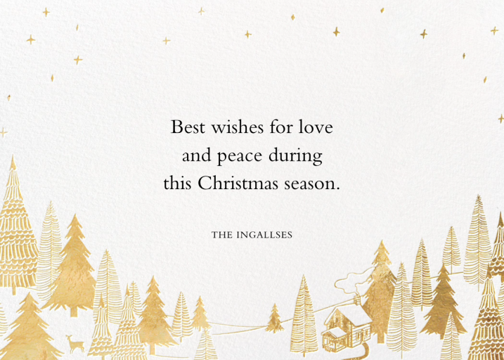 Snow Pine Valley (Horizontal) - Christmas Card by Paperless Post