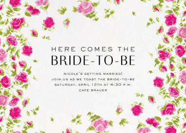 Ricardo's Bloom (Horizontal) - Bridal Shower Invitation by Liberty