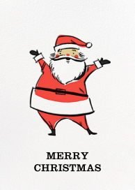Retro Santa (Greeting) - Greeting Card by Hello!Lucky