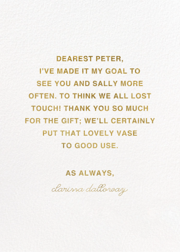 Gilded Gratitude (Anke Weckmann) by Red Cap Cards - Back