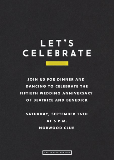 Champ Stars - Invitation by The Indigo Bunting - Back