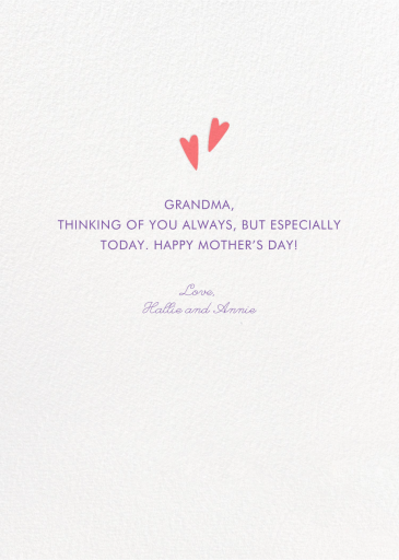 All Love - Mother's Day Card by Hello!Lucky - Back