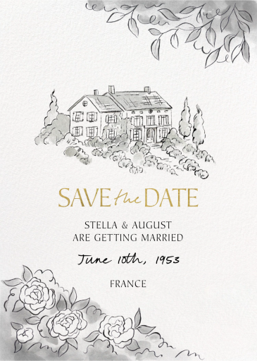 French Manoir - Save the Date by Paperless Post