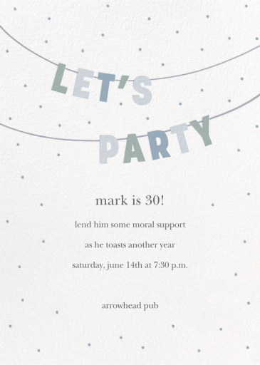 All Caps Party - Birthday Invitation by Sugar Paper