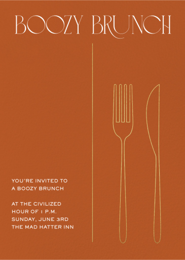 Cutlery - Get-Together Invitation by Paperless Post