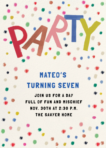 Multicolor Confetti by Mr. Boddington's Studio