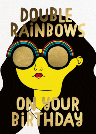 Over The Rainbows (Anke Weckmann) - Birthday Card by Red Cap Cards