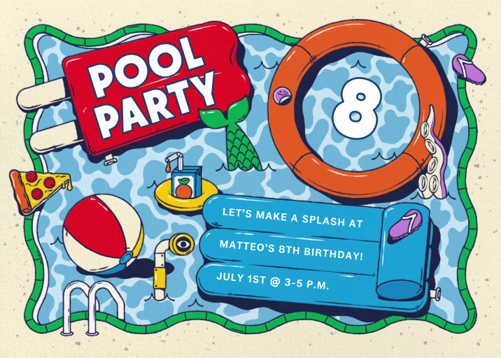 The Ultimate Pool Floats - Birthday Invitation by Paperless Post