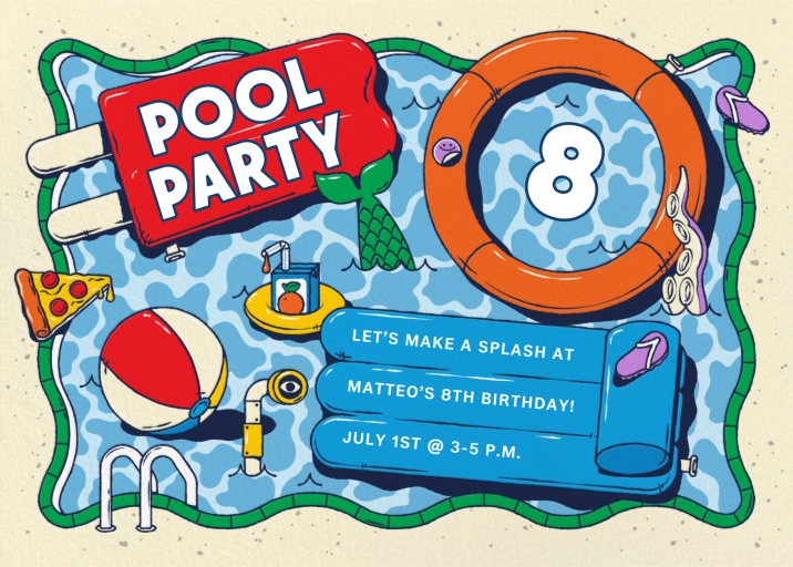 The Ultimate Pool Floats - Birthday Invitation by Paperless Post