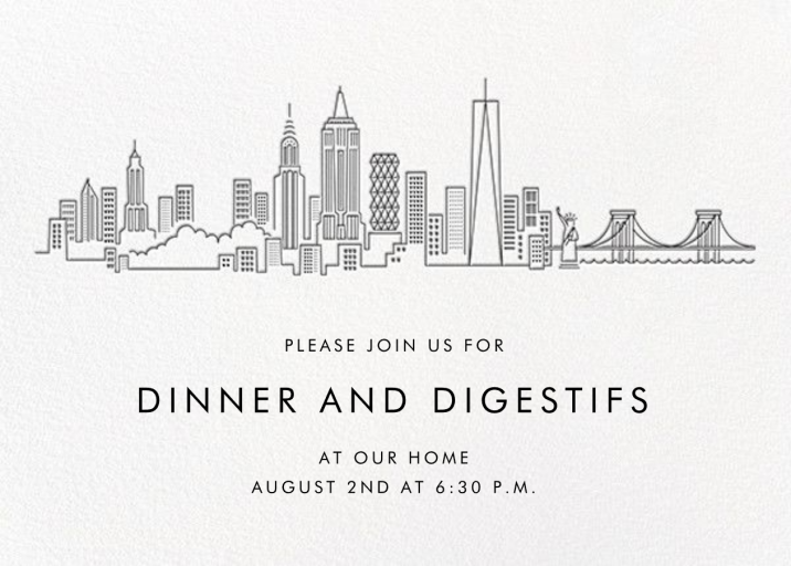 City Skyline View by Paperless Post