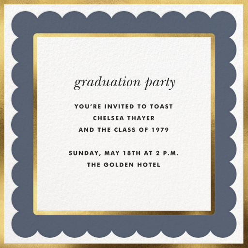 Scalloped Border - Business Event Invitation by kate spade new york