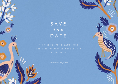 Heron Heralds (Save the Date) by Rifle Paper Co.