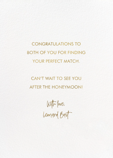 Hydrangea Bouquet - Congratulations Card by 2021 Co. - Back