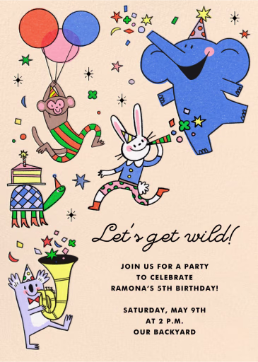 Party Friends - Birthday Invitation by Hello!Lucky