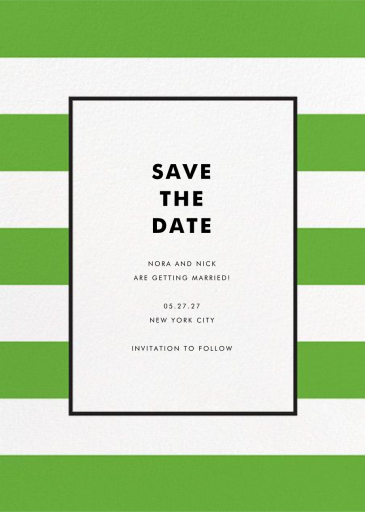 Stripe Suite (Save the Date) by kate spade new york