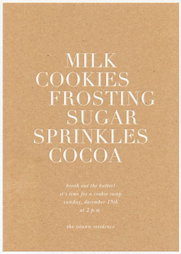 Sweet Snack List by Sugar Paper