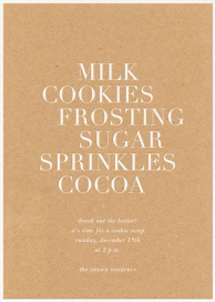 Sweet Snack List by Sugar Paper