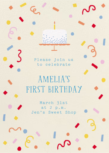 Birthday Confetti - Birthday Invitation by Paperless Post