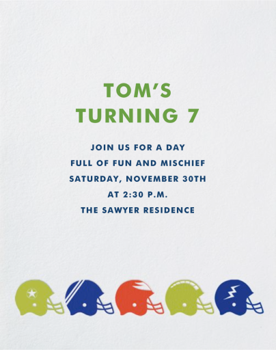 Helmets - Birthday Invitation by Paperless Post