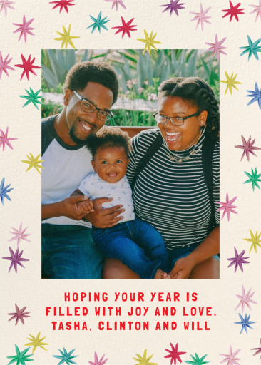 Photo Colorful Star Invitation