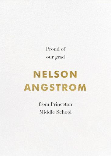 Eureka - Graduation Announcement by Paperless Post - Back