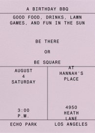 The Deets - Birthday Invitation by Goods Gang