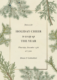 Fir Ever Frame - Holiday Party Invitation by John Derian
