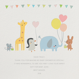 Party March - Thank You Card by Little Cube