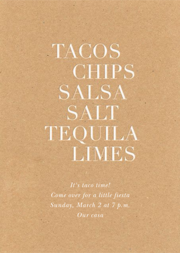 Summer Snack List by Sugar Paper