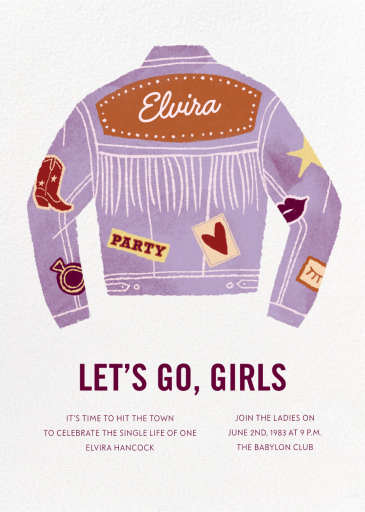 Fringe Benefits - Bachelorette Party Invitation by Paperless Post