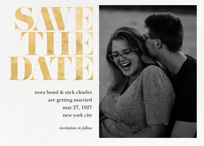 Vintage Book Save the Date (Photo) by kate spade new york