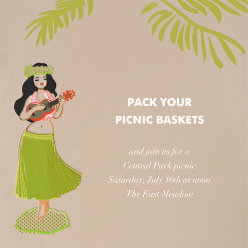 Hula Doll - Get-Together Invitation by Paperless Post