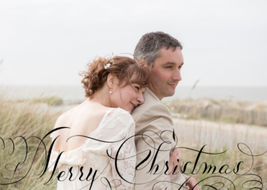 Merry Christmas Script (Photo) - Christmas Card by Bernard Maisner