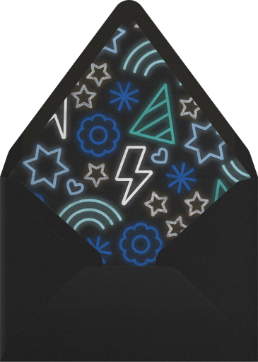 Neon Star - Paperless Post Envelope
