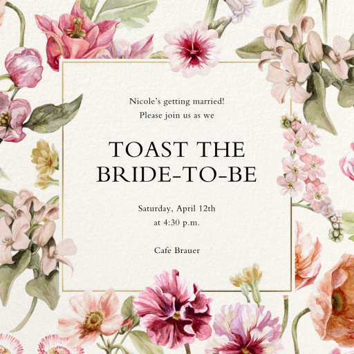 Where Love Blooms - Bridal Shower Invitation by Liberty
