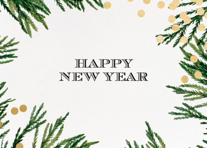 Confetti Branches (Greeting) - New Year's Card by kate spade new york