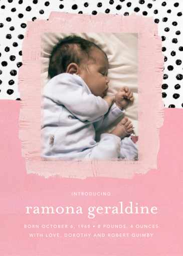 Dotscape - Birth Announcement by Ashley G