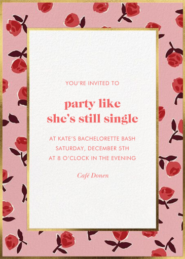 Prim Roses - Bridal Shower Invitation by kate spade new york