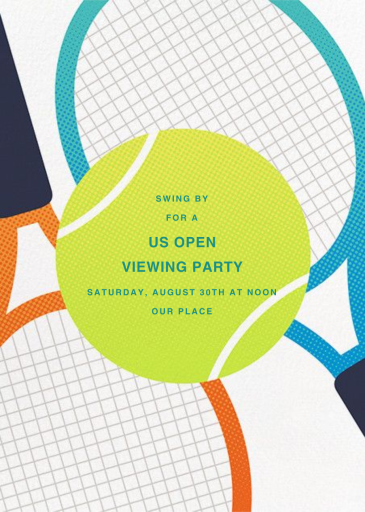 Old School Racquets - Sports Invitation by Paperless Post