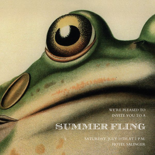 Frog - Invitation by John Derian